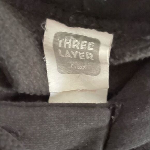 THREE Layer Cross “Her Buck” graphic black hoodie - Picture 6 of 6